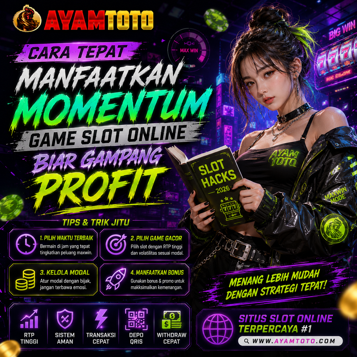 AYAMTOTO: Cara Tepat Manfaatkan Momentum Game Slot Online Biar Gampang Profit